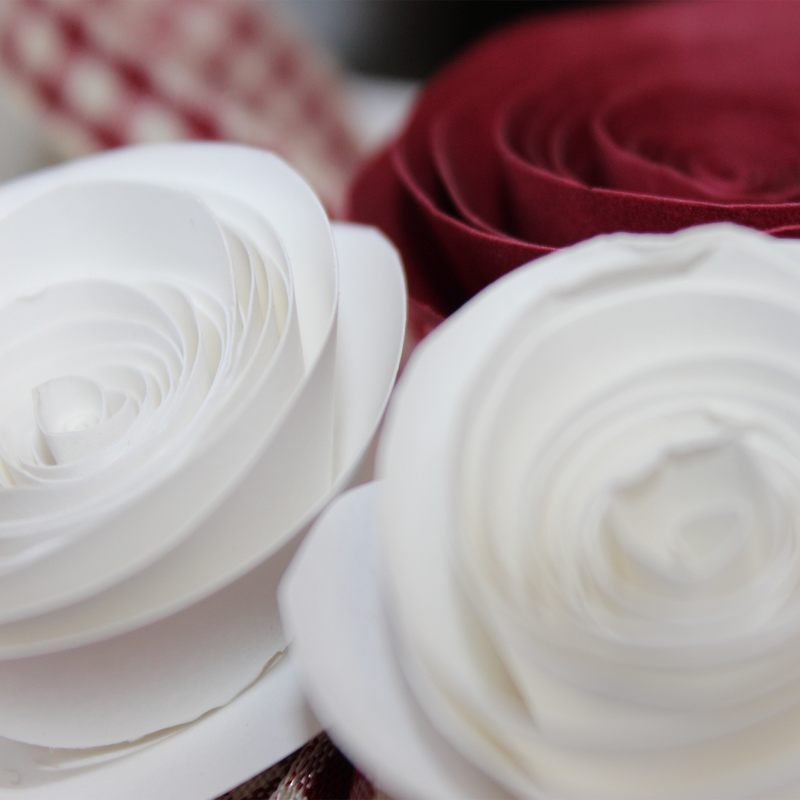 multiple quilled flowers