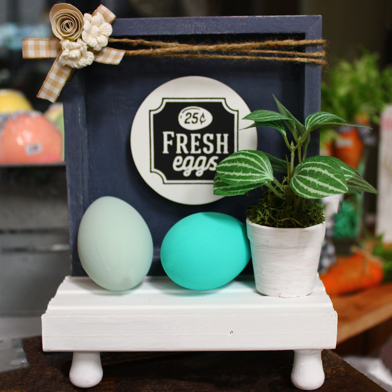 fresh eggs shelf decor - gift shop woodstock ontario