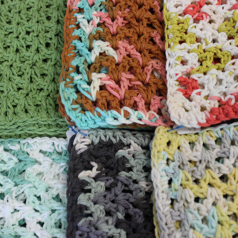 hand crocheted wash clothes - crochet wash cloth - brl crochet burlington ontario